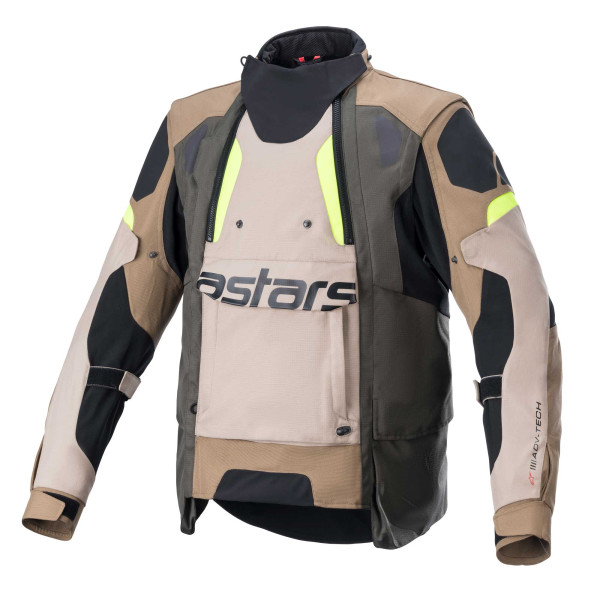 Alpinestars Alpinestars Halo DS Jkt Dark Khaki Sand Yell Fluo